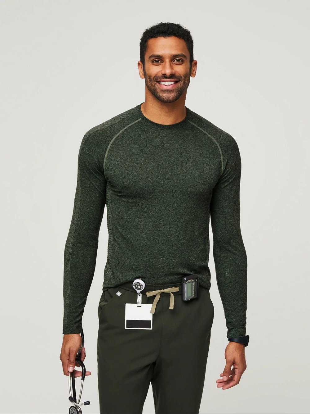 Men's Dark Moss Long Sleeve